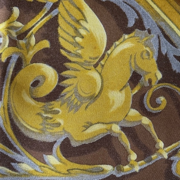 Hermes Dies Et Hore Astrology Scarf 100% Silk NY Estate Sale Excellent Rare! - Picture 8 of 11